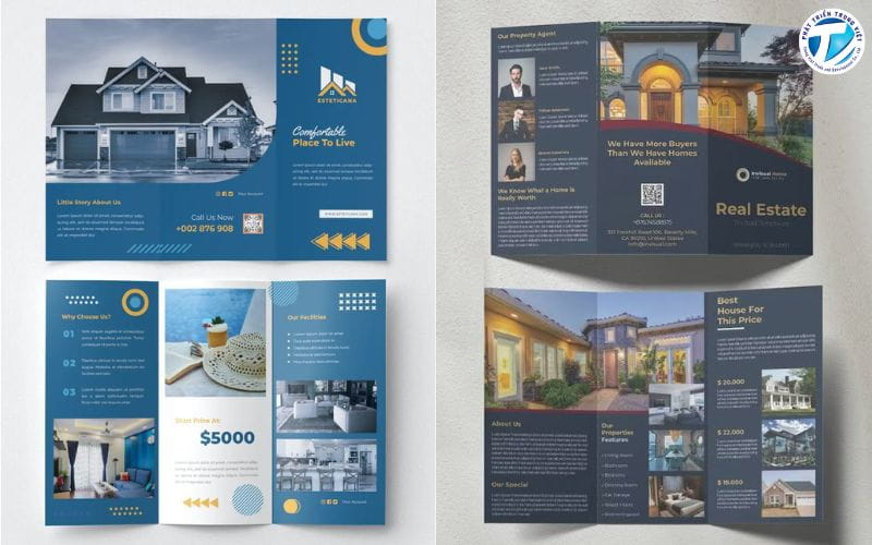 Mấu thiết kế brochure ngành Bất động sản 